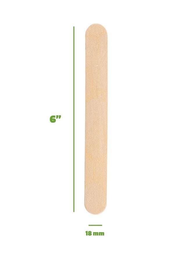 Gusto [100 Count] Jumbo 6 Inch Wooden Multipurpose Popsicle Sticks,Craft, Ices, Ice Cream, Wax, Waxing, Tongue Depressor Wood Sticks (Formerly Comfy Package) - Image 2