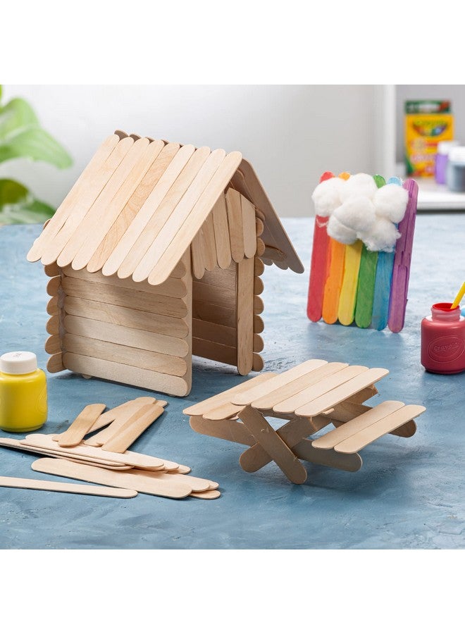 Gusto [100 Count] Jumbo 6 Inch Wooden Multipurpose Popsicle Sticks,Craft, Ices, Ice Cream, Wax, Waxing, Tongue Depressor Wood Sticks (Formerly Comfy Package) - Image 3