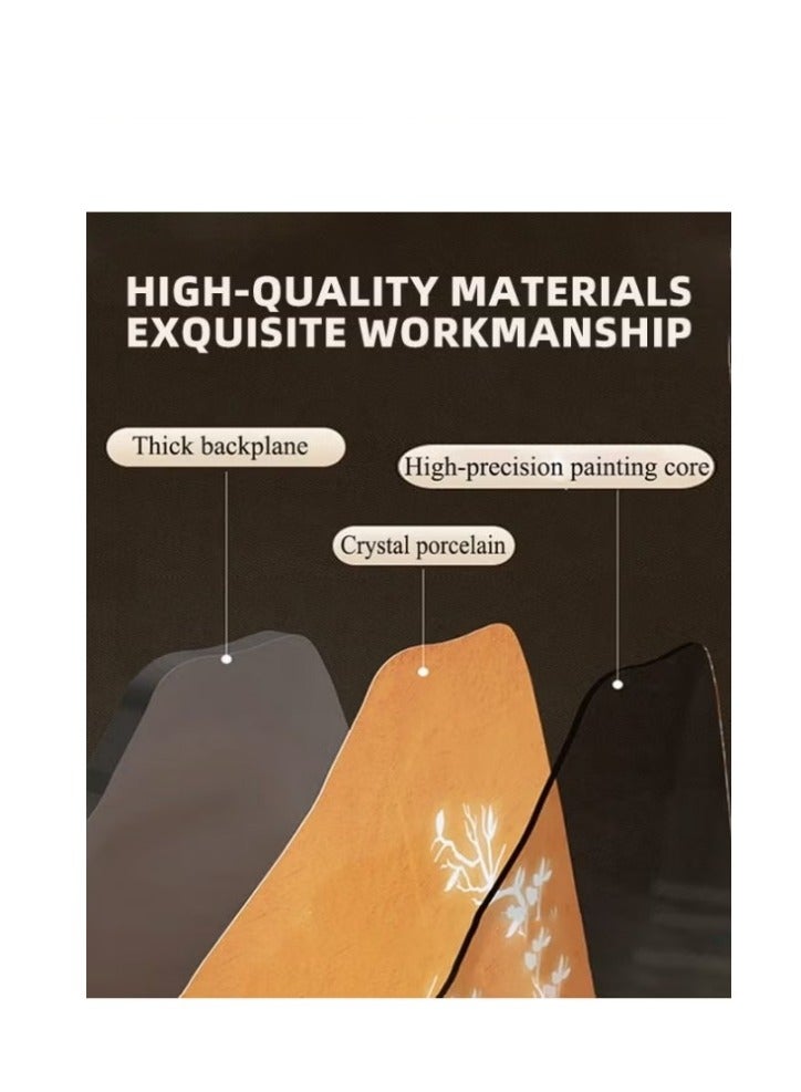 ميكسد ساعة حائط بأربع أوراق البرسيم ساعة حائط صامتة غير موقوتة ساعة إبداعية كوارتز ساعة تعمل بالبطارية ديكور منزلي لغرفة المعيشة والمدرسة والمكتب 40*40 سم - Image 5