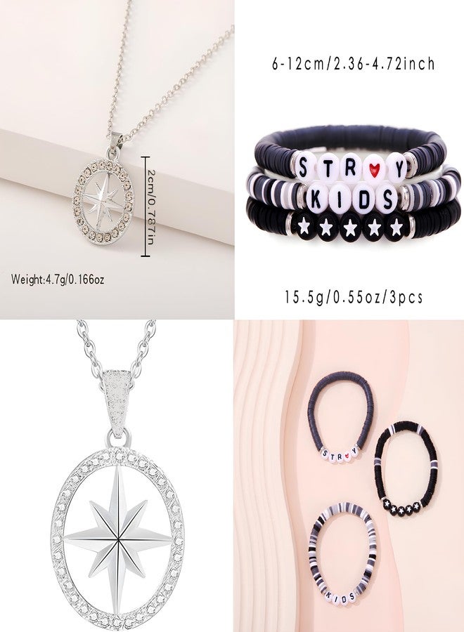 MOSCHOW skz Merch, Skzoo Gifts Set, 1 Stray Lightstick Keychain, 3 Colorful Friendship Bracelets | Adjustable Color& Speed, 15 Modes LED, STAY, Stay Gift - Image 3