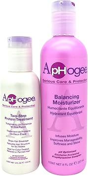 Aphogee Balancing Moisturizer 237 ml and Two Step Protein Treatment Kit 118 ml