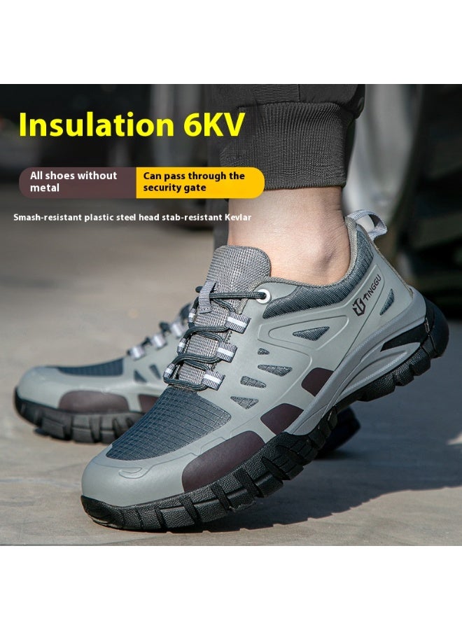 Steel Toe Shoes for Men Lightweight Safety Shoes Comfortable Puncture Proof Slip On Indestructible Work Shoes and Fashion Sneakers. - Image 2