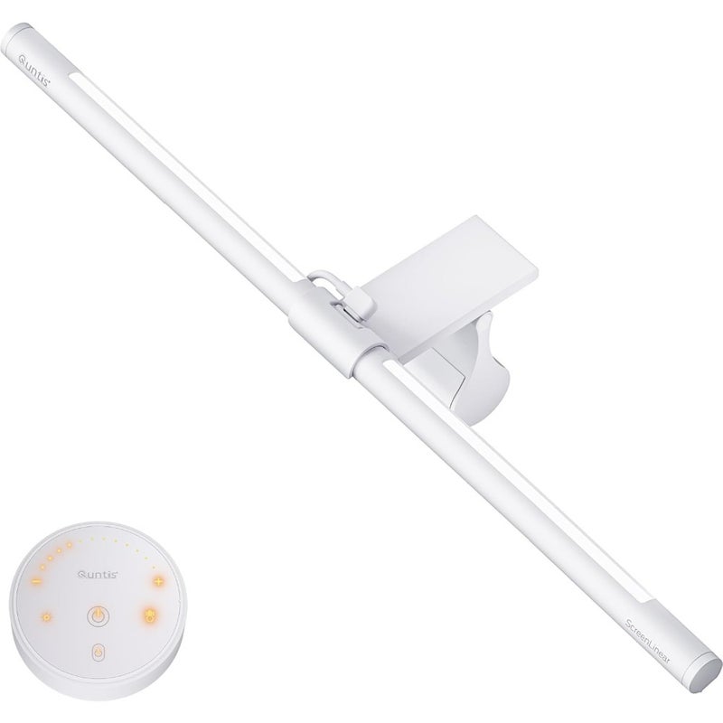 Monitor Light Bar Remote and Backlight for Eye Caring, 40cm Curved Computer Screen Light Bar Stepless Dimming Hue Adjustment, No Glare CRI≥95 Monitor Lamp Game Work Desk Lamp - Image 1