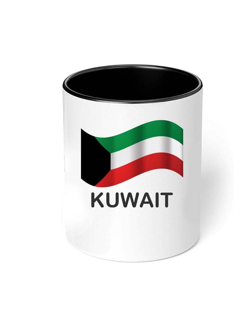 Kuwait National Day Sleek and Stylish Two-Tone Ceramic Coffee Mug - Kuwait Skyline Mug - Perfect for Kuwait National Day - 11 Oz - Image 4