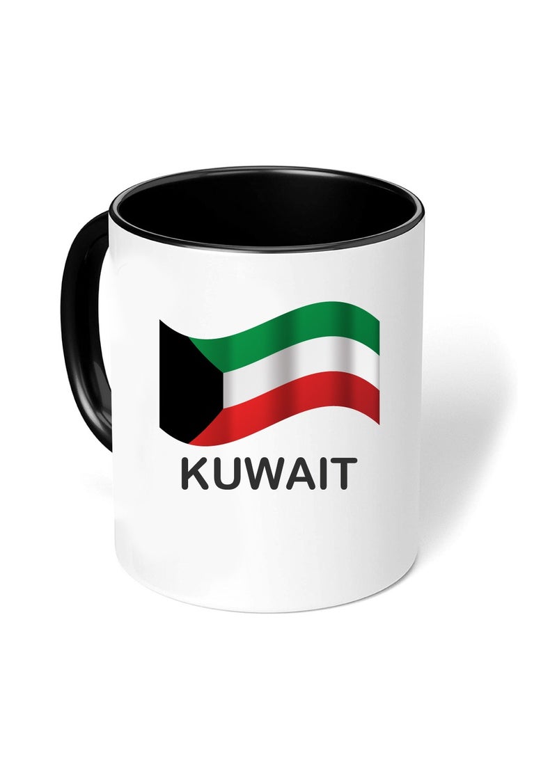 Kuwait National Day Sleek and Stylish Two-Tone Ceramic Coffee Mug - Kuwait Skyline Mug - Perfect for Kuwait National Day - 11 Oz - Image 3