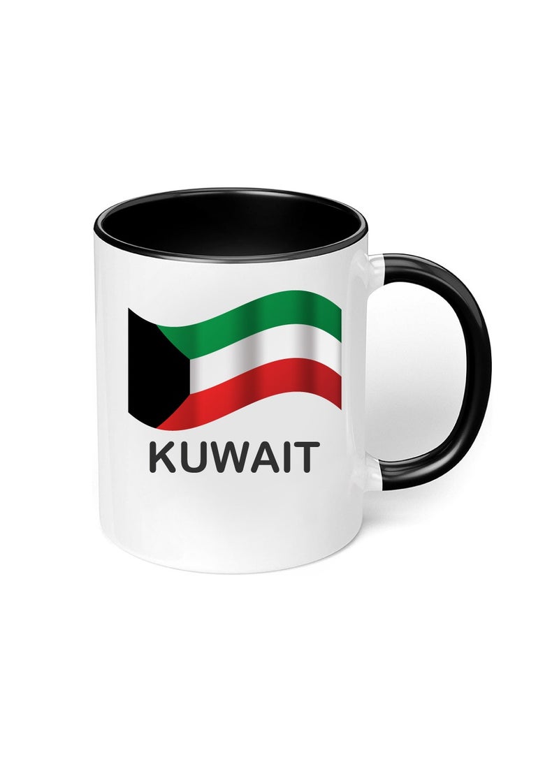 Kuwait National Day Sleek and Stylish Two-Tone Ceramic Coffee Mug - Kuwait Skyline Mug - Perfect for Kuwait National Day - 11 Oz - Image 5
