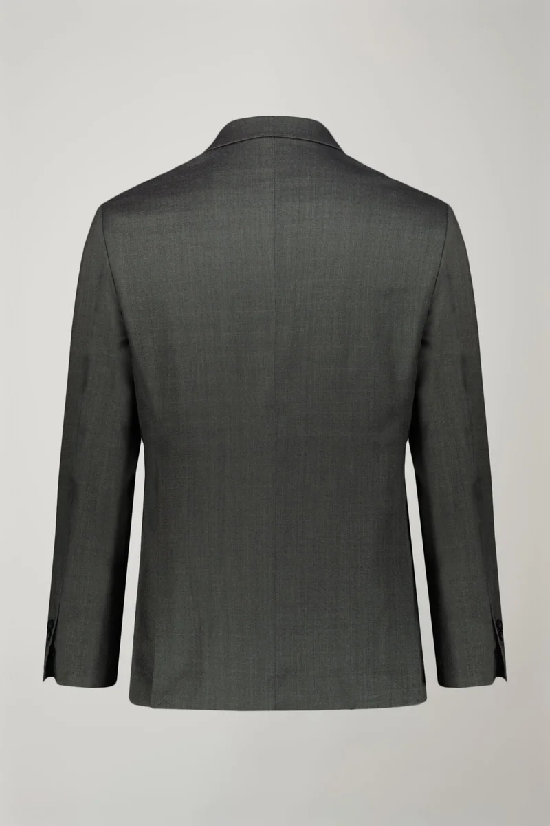 دوبل غانغر Regular fit single-breasted suit in prince of wales fabric - DK Grey