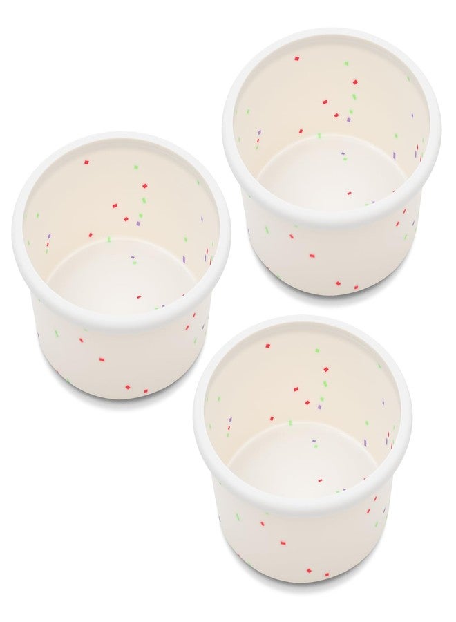 Vinino 4 Inch Silicone Small Cake Pans with Metal Reinforced Frame, 3 Packs Mini Round Smash Cake Baking Pans, BPA Free Silicone Cake Pans for Home Kitchen, Birthday Wedding Anniversary - Image 1
