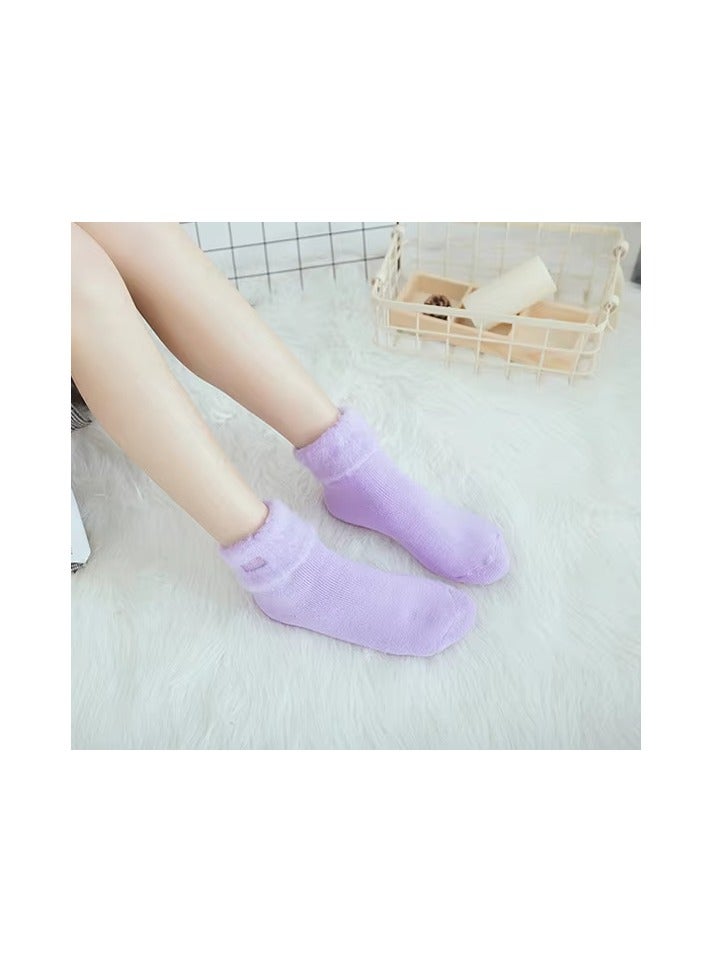 Women short socks, soft and thick