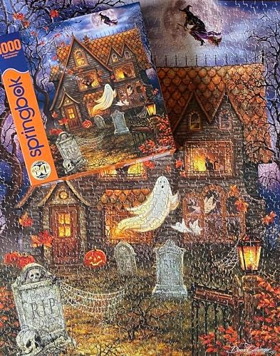 Springbok Halloween Haunted House - 1000 Piece Jigsaw Puzzle for Adults - Made in USA - Image 4