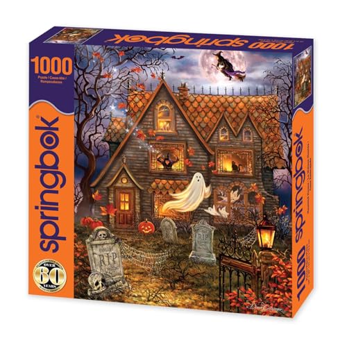 Springbok Halloween Haunted House - 1000 Piece Jigsaw Puzzle for Adults - Made in USA - Image 2
