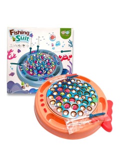 Generic Catching Fish Game Colorful Fish Catching Toy with Rotating Board Creative and Fun Game For Toddlers and Kids