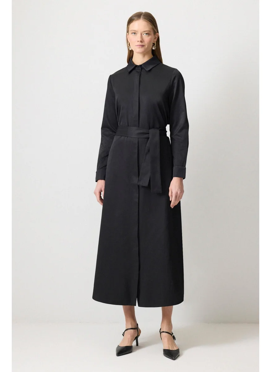Touche Prive Belted Shirt Dress