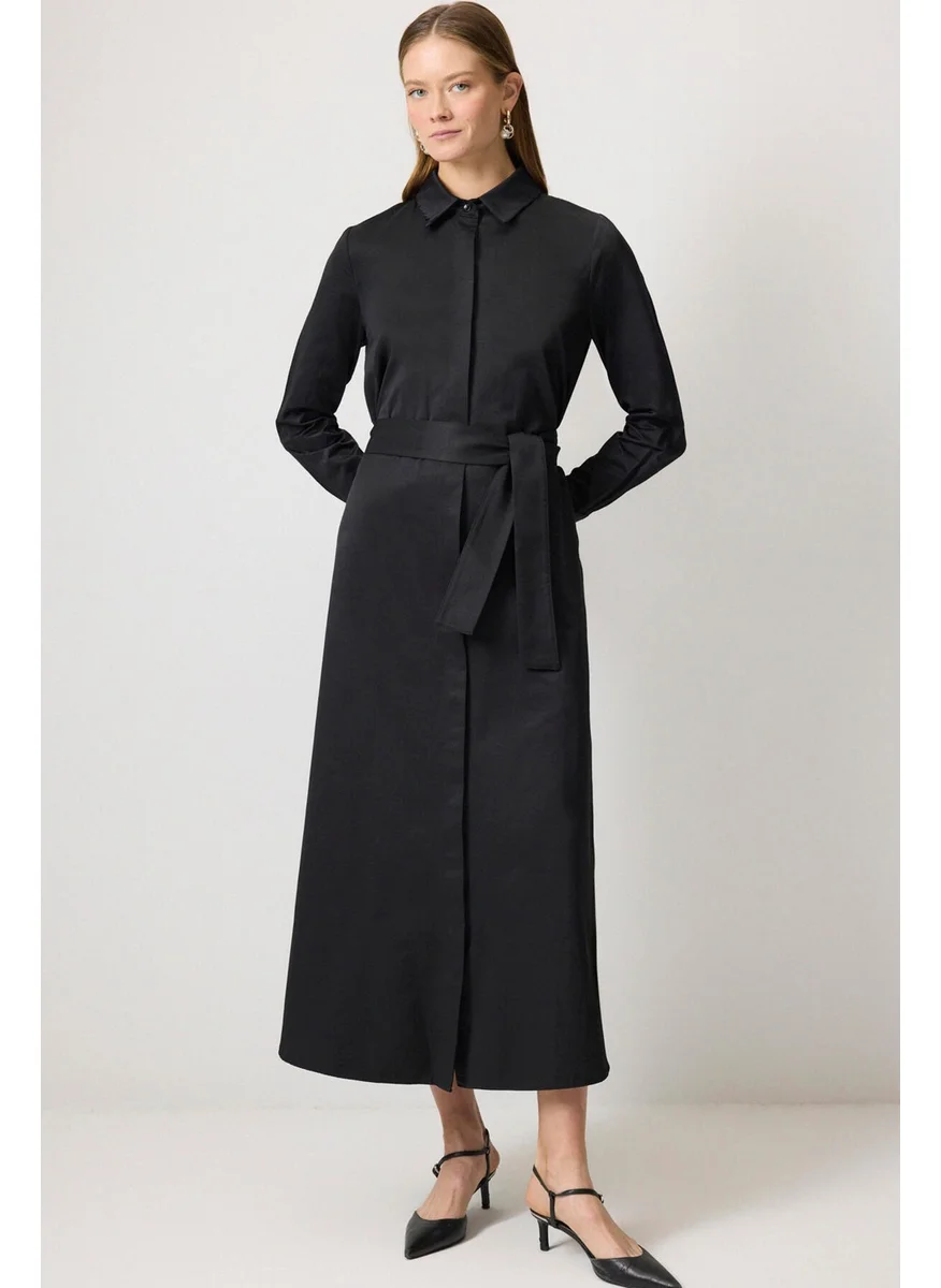Touche Prive Belted Shirt Dress