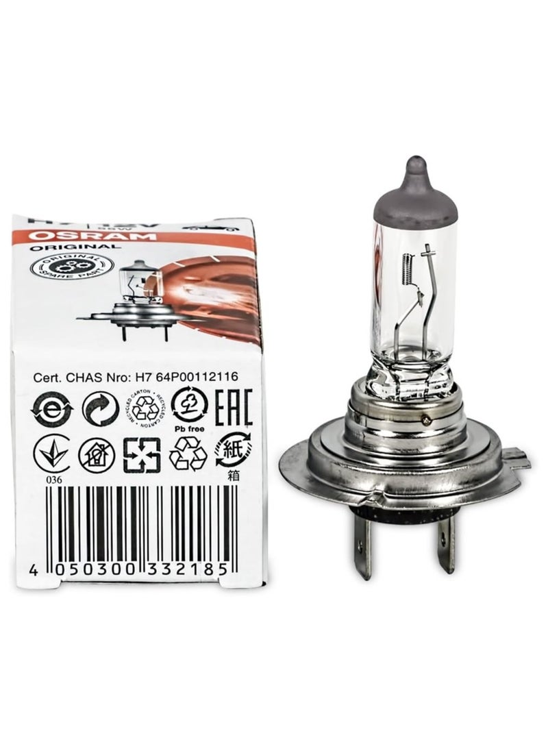 Osram - Osram 64210 H7 499 12V Original Line Halogen Bulbs Car Bulb Headlamp light Bulbs Bulb Car lamp Headlight Headlamp Duo - Image 1