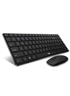 FIPKA Rapoo 9300m Multi-Device Bluetooth + 2.4Ghz Wireless Keyboard & Mouse Combo Ultra Slim Design  - Image 1