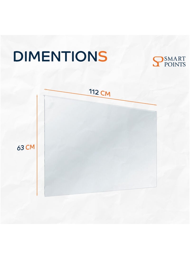 "سمارت بوينتس  " حامي شاشة التلفاز 50 بوصة – درع أكريليك مقاوم للكسر والخدوش، يحمي العين من الأشعة فوق البنفسجية، سهل التركيب (112 × 63 سم) - Image 4
