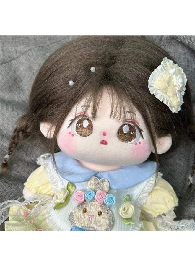 Secret Garden Genuine Baby Clothes Cotton Doll 20cm Little Dizzy Female Doll Clothes Doll Doll For Girlfriend-Height:Little Dizzy Nude Baby + Gown + Skirt Support + Hair Band_20cm Without Skeleton