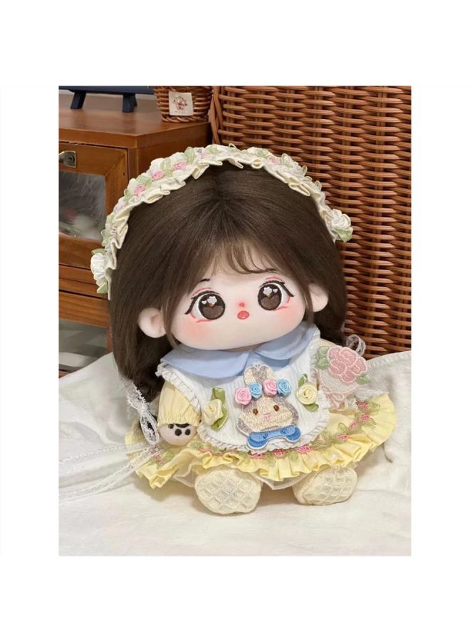 Secret Garden Genuine Baby Clothes Cotton Doll 20cm Little Dizzy Female Doll Clothes Doll Doll For Girlfriend-Height:Little Dizzy Nude Baby + Gown + Skirt Support + Hair Band_20cm Without Skeleton