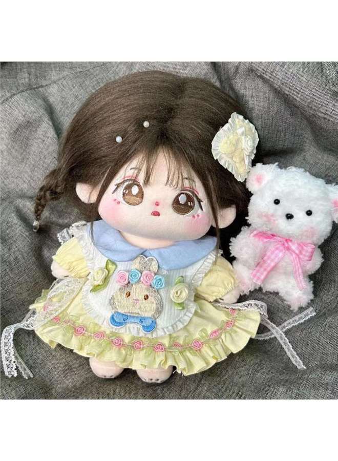 Secret Garden Genuine Baby Clothes Cotton Doll 20cm Little Dizzy Female Doll Clothes Doll Doll For Girlfriend-Height:Little Dizzy Nude Baby + Gown + Skirt Support + Hair Band_20cm Without Skeleton