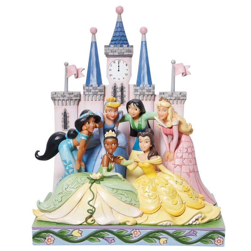 Enesco Disney Traditions by Jim Shore Princess Group in Front of Castle Figurine 1025 Inch Multicolor