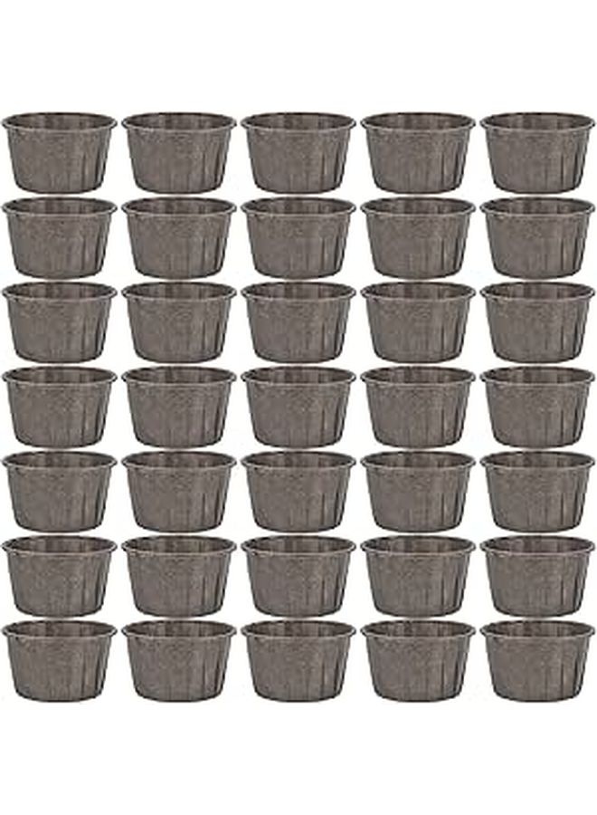 50 Black Thickened Greaseproof Baking Cups Oil Proof Paper Cupcake Liners - Image 1