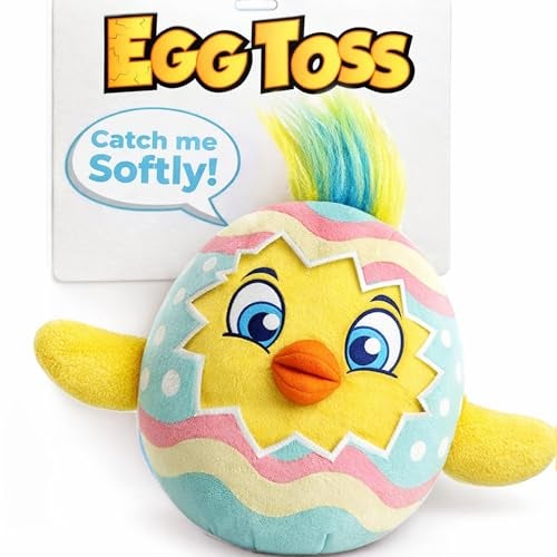 Move2Play Easter Egg Toss Kids Game Easter Basket Stuffer Gift for Kids Ages 38 Hilarious IndoorOutdoor Game Fun Easter Toy for Toddlers Boys Girls - Image 1