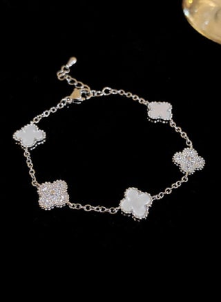 Gold plated zirconia flower mica bracelet high class sweet daily versatile Arpels aristocrat - pzsku/ZFB26D76BFE8CAB3ADD4BZ/45/_/1724313039/60d13e58-e679-4163-a0dc-4bda99bd6264