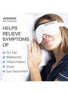Avenova Moist Heating Eye Compress Mask – Reusable & Microwavable Eye Mask Provides Relief from Allergies, Sinuses, Headaches, Puffy and Irritated Eyes, Dry Eyes, Blepharitis, and Styes  - Image 4