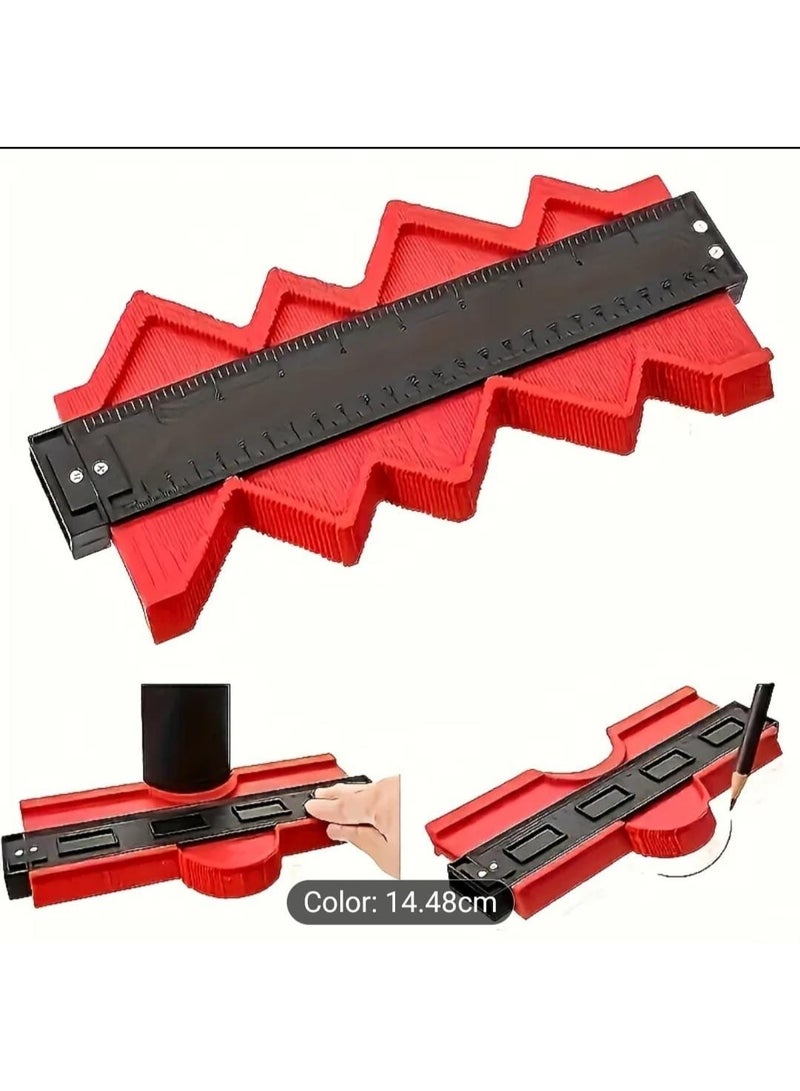 Flexible Plastic Contour Gauge - Adjustable & Reusable Curve Measuring Tool with Flexible Body for Precision Architectural, Carpentry, & - Durable Plastic Frame for Construction & Home Renovation - Image 2