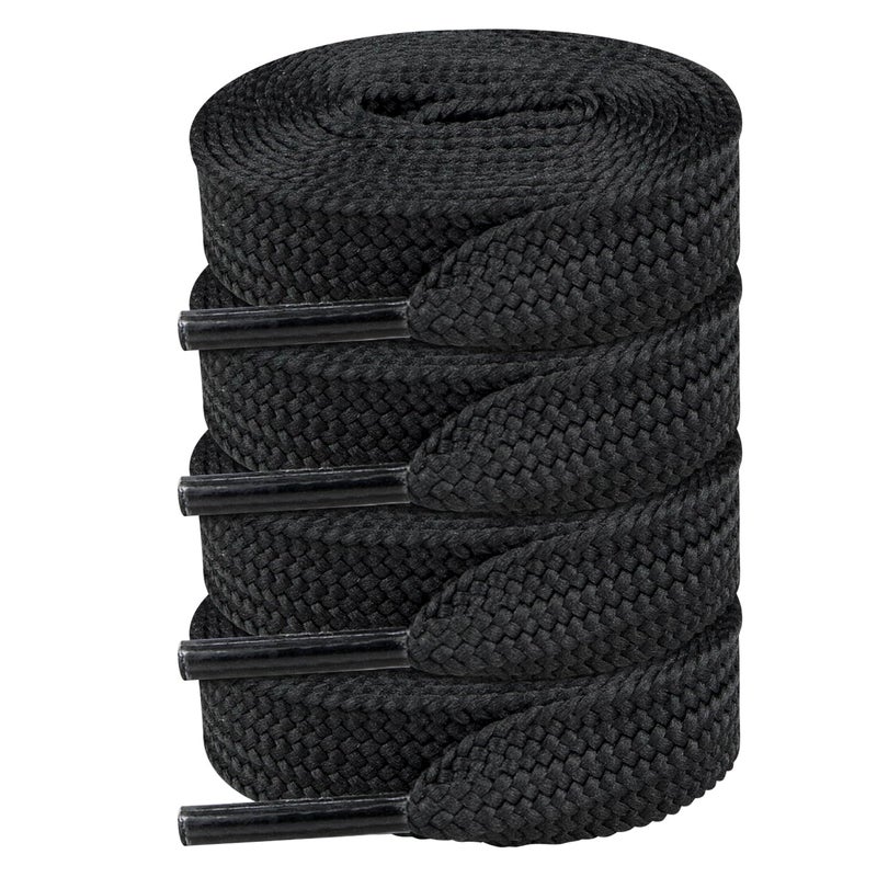 Endoto 2 Pairs Fat Shoelaces for Adidas Campus 00s,16MM Chunky Thick Flat Wide Jumbo Shoe Laces Replacement Laces for Sneaker shoes(Color:Black,Size:50Inch) - Image 4