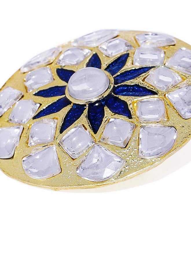 Accessher Vintage Gold Plated Enamel Brooch Garment Accessory for Men and women (Unisex) - Image 2