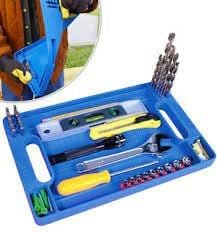 ARUP Flexible Portable Tool Tray Tool Box Organizer Silicone BitScrewsNails Holder with Integrated Measurement Ruler Automotive Tool Accessories - Image 1