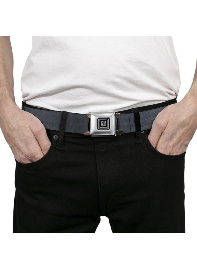Buckle Down Men's Seatbelt Belt Black Panel Regular, 1.5" Wide-24-38 Inches - Image 3