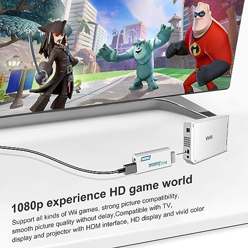 Tobo wii to hdmi Adapter,Wii Converter,Wii HDMI Adapter with 3.5mm Audio Jack&1080p 720p HDMI Output Compatible with All Wii Display Modes (TD-314GA) - Image 2