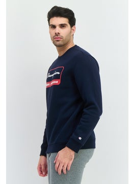 Champion Men Sportswear Fit Long Sleeves Outdoor Sweatshirt, Navy  - Image 2