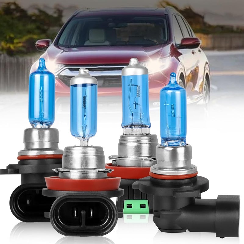 NSDXCT High Performance Halogen Headlight Bulbs for Honda CR-V 2015-2020 - 9005 High Beam + H11 Low Beam - Image 1