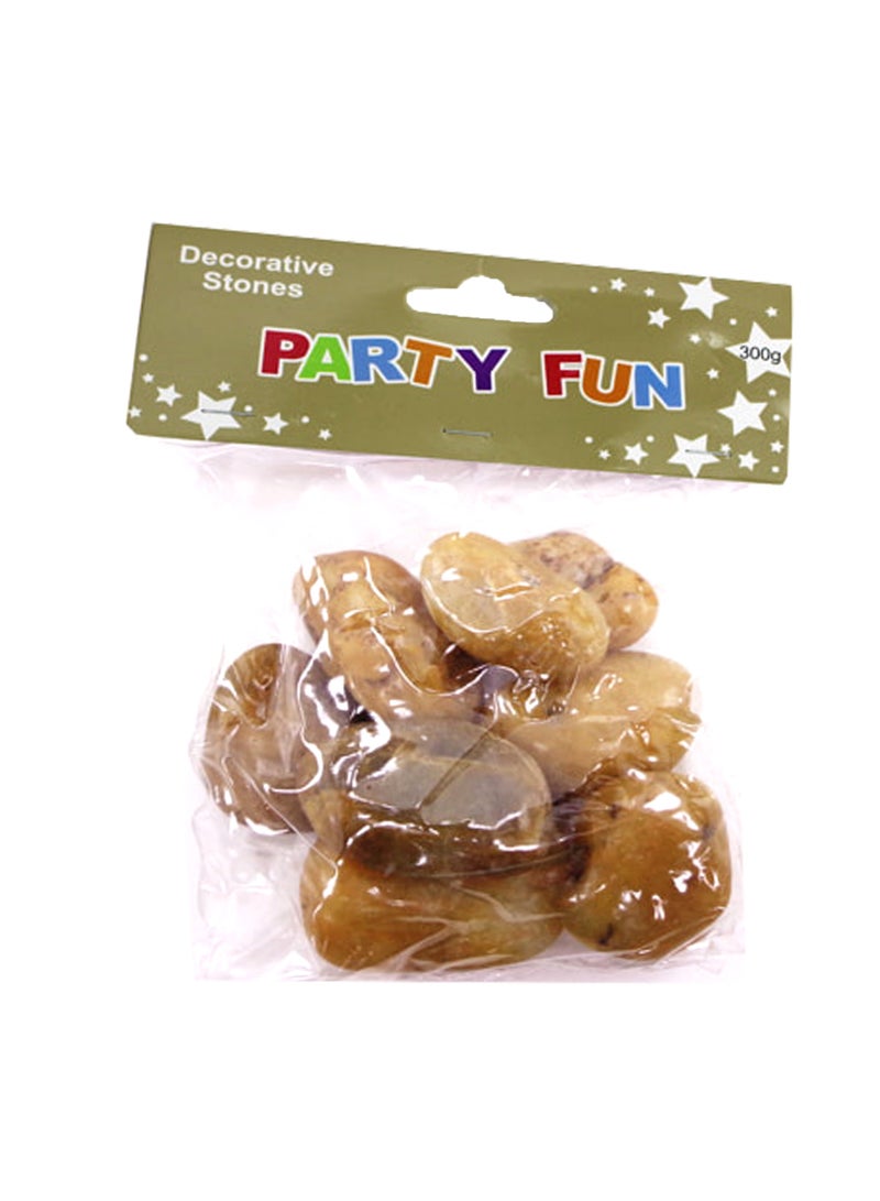 PARTY FUN Brown Stone Decoration 300g - Image 2