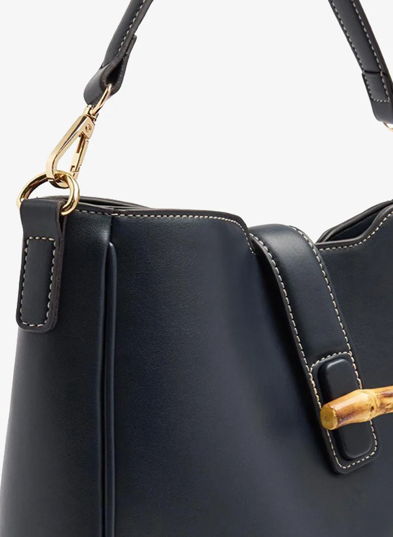 Parfois Blue Plain Shoulder Bag With Crossbody Bag for Women | Best Price UAE