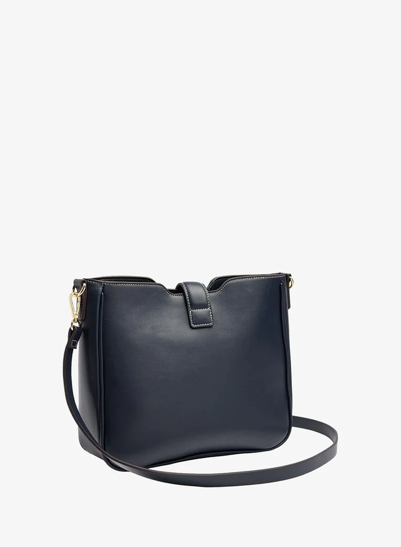 Parfois Blue Plain Shoulder Bag With Crossbody Bag for Women | Best Price UAE