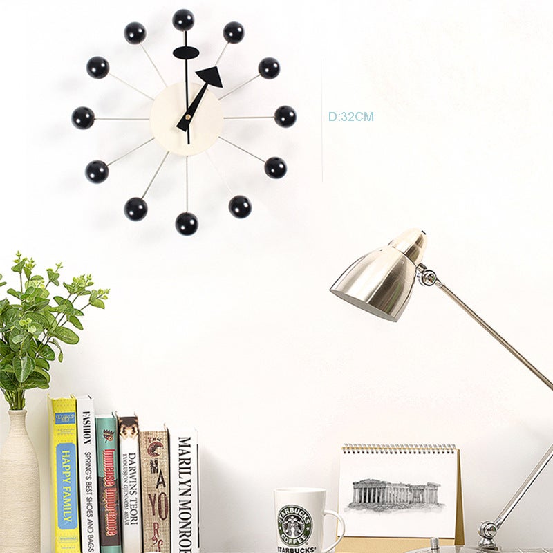 Manufacturer Fashion Clock Background Wall Nelson Wall Clock Simple Colorful Ball Clock Children'S Room Candy Wall Clock - Image 2