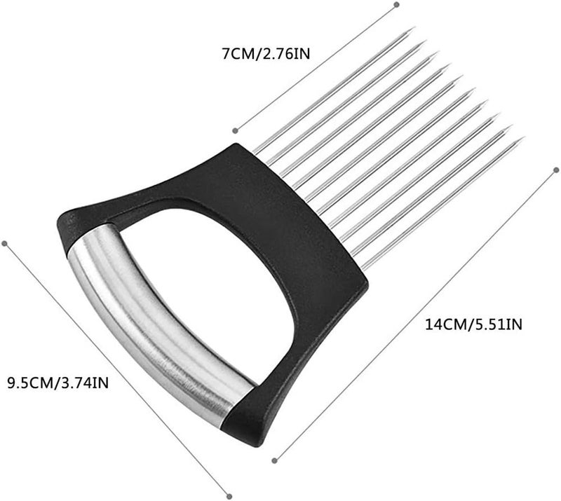 klarako 1 Piece Onion Cutting Holder Kitchen Food Slice Assistant Kitchen Cutting Gadgets for Slicing Vegetable Fruit Kitchen Restaurant Chef - Image 2