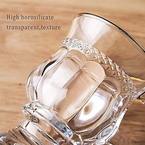ZROY ENTERPRISE Premium Classic Glass Tea & Coffee Cup Set of 4-150 ML, for Transparent Espresso Cappuccino hot Chocolate, Milk Cup, Green Tea, Herbal Tea, Lemon Tea (Rajwadi, 4) - Image 3