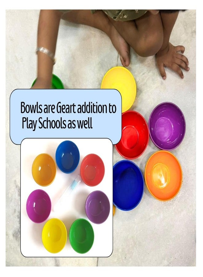 NISH 7-Color BPA-Free Food Grade Bowls with Dropper | Color Sorting & Learning Sensory Toys & Rainbow Toys for Kids | Sensory Bins for Toddlers, Sensory Play, Water Play (2+ Years) - Image 5