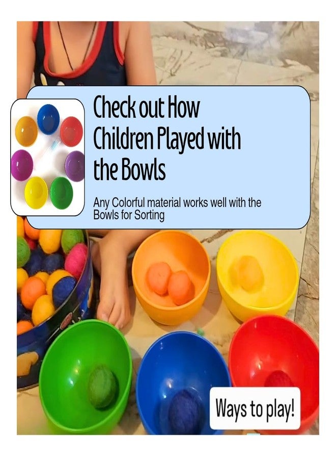 NISH 7-Color BPA-Free Food Grade Bowls with Dropper | Color Sorting & Learning Sensory Toys & Rainbow Toys for Kids | Sensory Bins for Toddlers, Sensory Play, Water Play (2+ Years) - Image 4