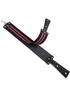 Stylish Leather Strop for Straight Razor Sharpening & Smooth Cowhide & Dual Strop with Swivel Pivot Rings Woven Strop Sharpening Strap Professional (Black with Red Strips) - pzsku/ZFB27A32C60524CFA9783Z/45/_/1678697701/ae95b120-edce-4427-9dad-9c5918597e26