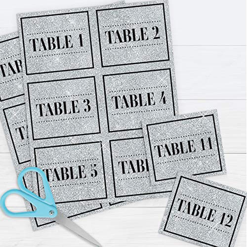PrintWorks No-Shed Printable Silver Glitter Cardstock 8.5" x 11" - 15 Sheets - 104 lb/280 gsm Silver Glitter Paper - Sparkly Paper for School & Craft Projects - FSC® Certified (00515) - Image 5
