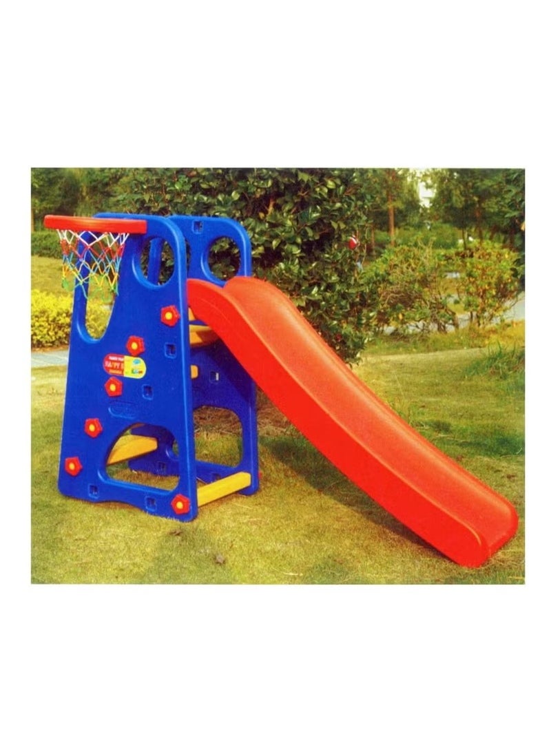 فول جوي زحليقة قابلة للطي  مع كرة سلة 120*25*56 سم ,متعدد الألوان  - Image 2