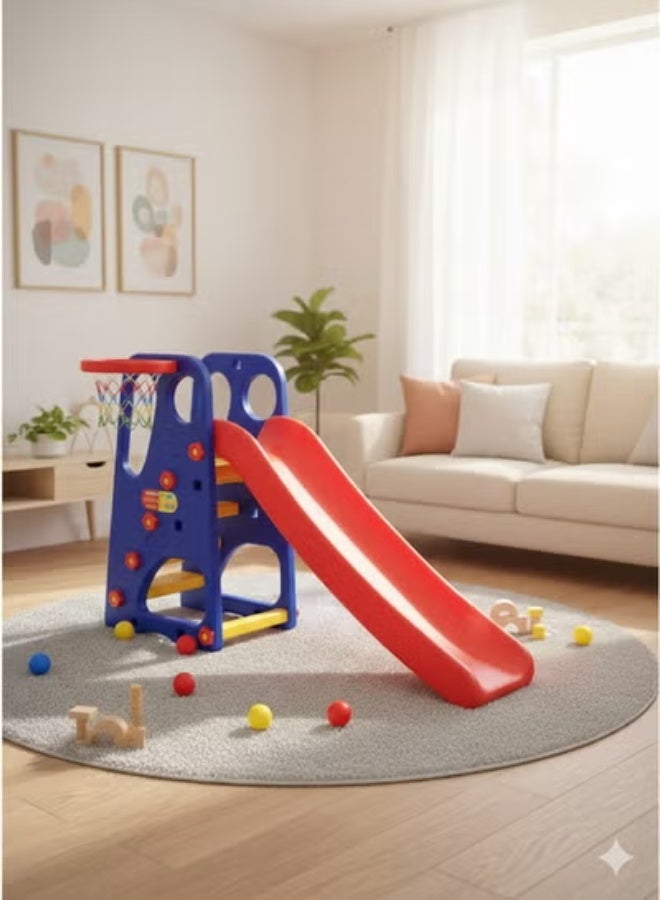 فول جوي زحليقة قابلة للطي  مع كرة سلة 120*25*56 سم ,متعدد الألوان - Image 5