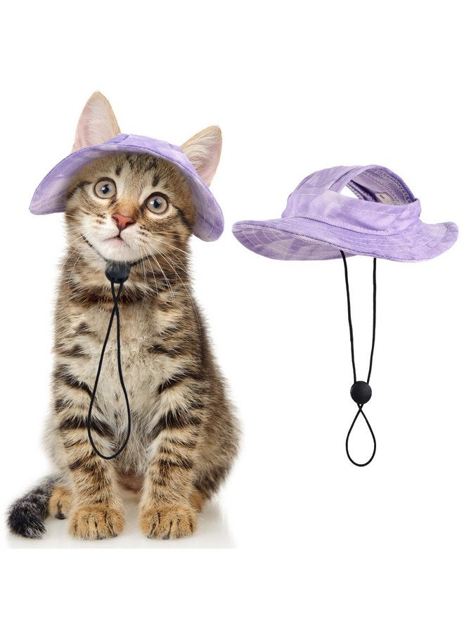 دينتران قبعات قطط DENTRUN للقطط فقط، قبعات رعاة البقر للقطط بفتحات للأذن، زي حفلات عيد ميلاد الحيوانات الأليفة الصغيرة، غطاء رأس للقطط، قبعة رعاة البقر الصغيرة، قبعة سومبريرو مضحكة للقطط الصغيرة، قبعة بيني شيواوا، ديكورات الحفلات - Image 1